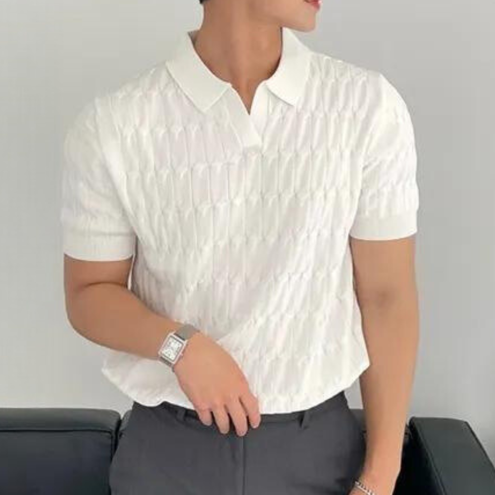 WW | Stilvolles Herren Poloshirt Aus Strick
