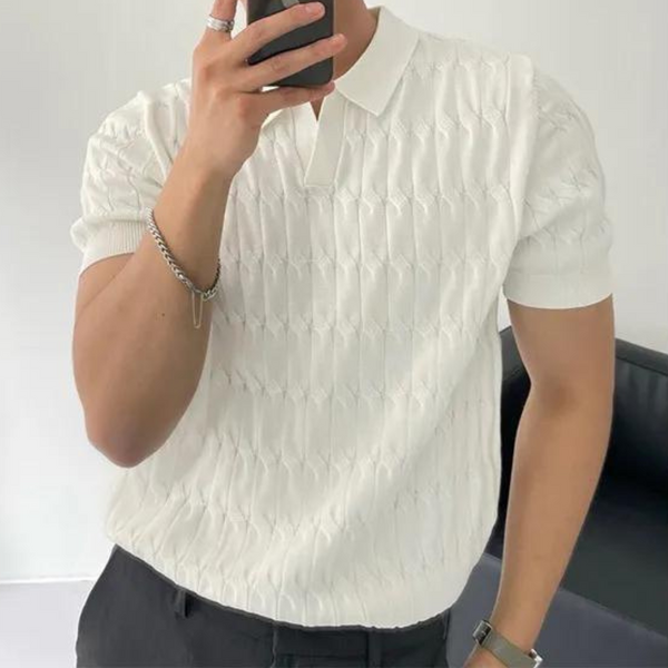 WW | Stilvolles Herren Poloshirt Aus Strick