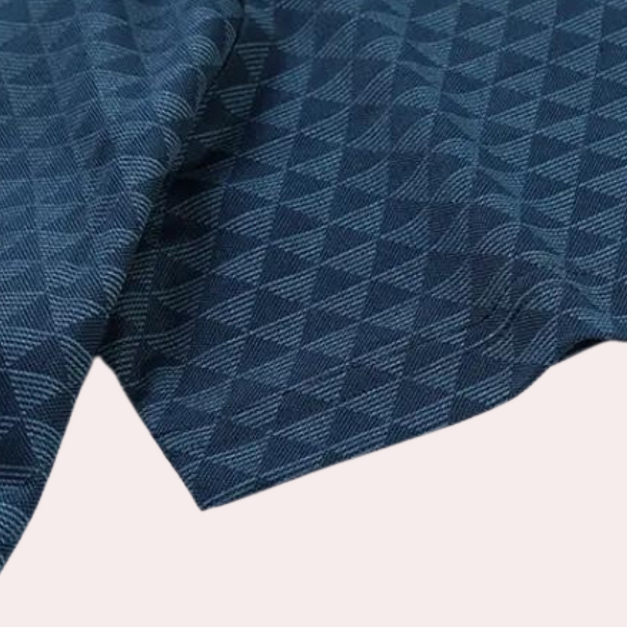 WW | Atmungsaktives Herren Polo Mit Geometrischem Muster
