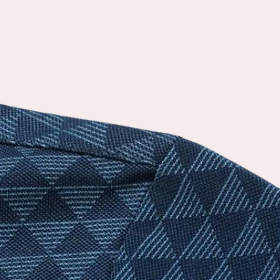 WW | Atmungsaktives Herren Polo Mit Geometrischem Muster