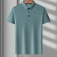 WW | Atmungsaktives Herren Polo Mit Geometrischem Muster