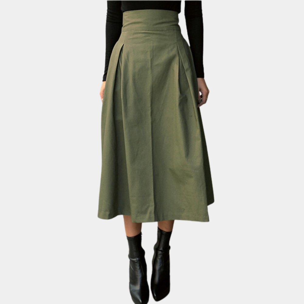 WW | Damen Rock Mit Hoher Taille Und Schleife