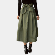 WW | Damen Rock Mit Hoher Taille Und Schleife