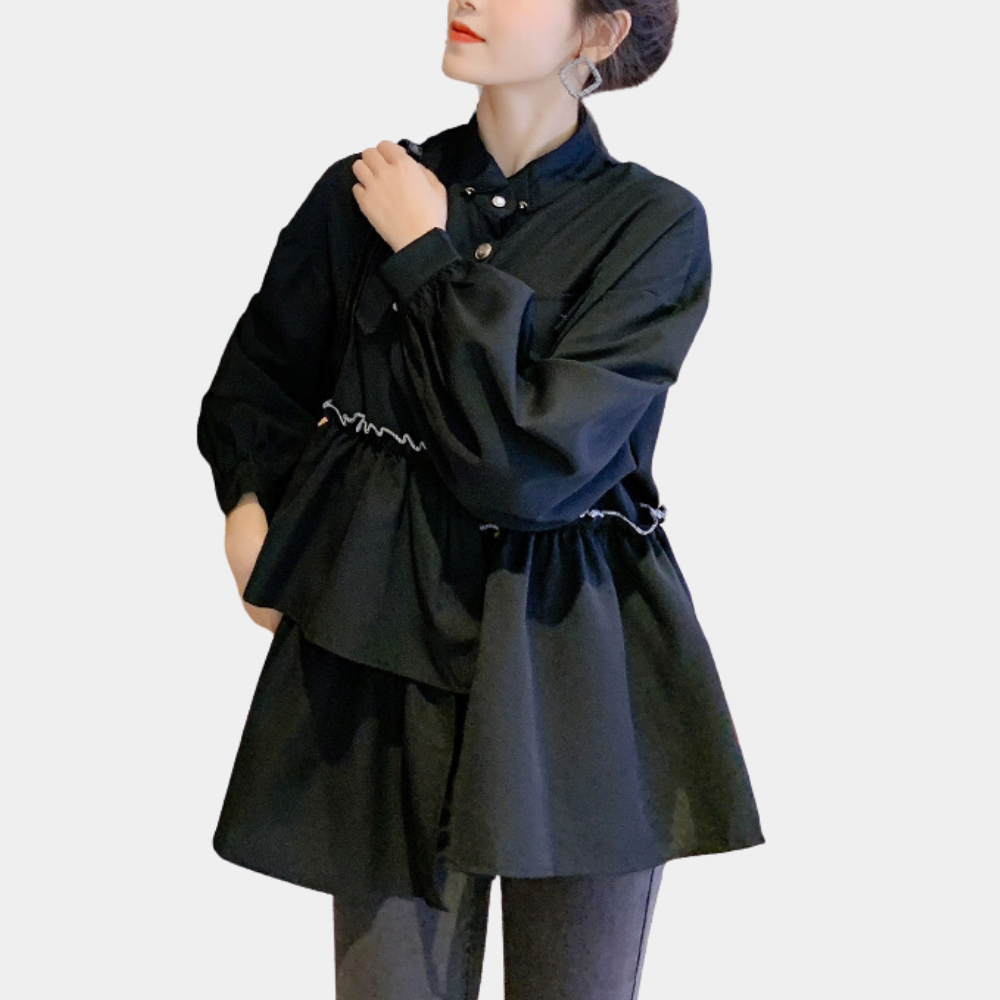 WW | Elegante Damenshirt mit Laternenärmeln