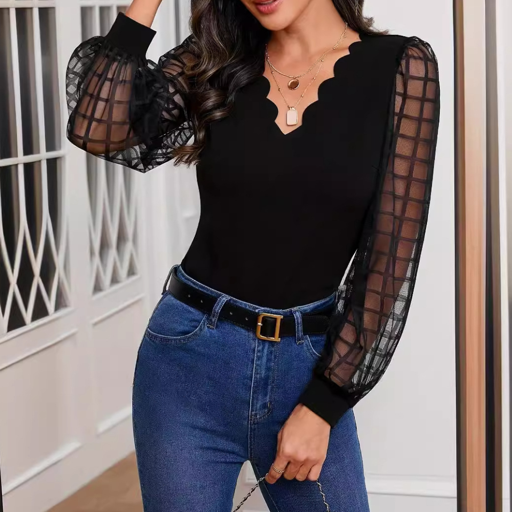W&W Mode | Top für Frauen mit welligem Saum