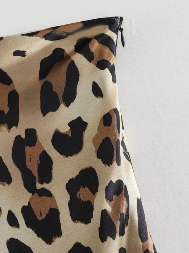 WW | Leopardenmuster Satinrock