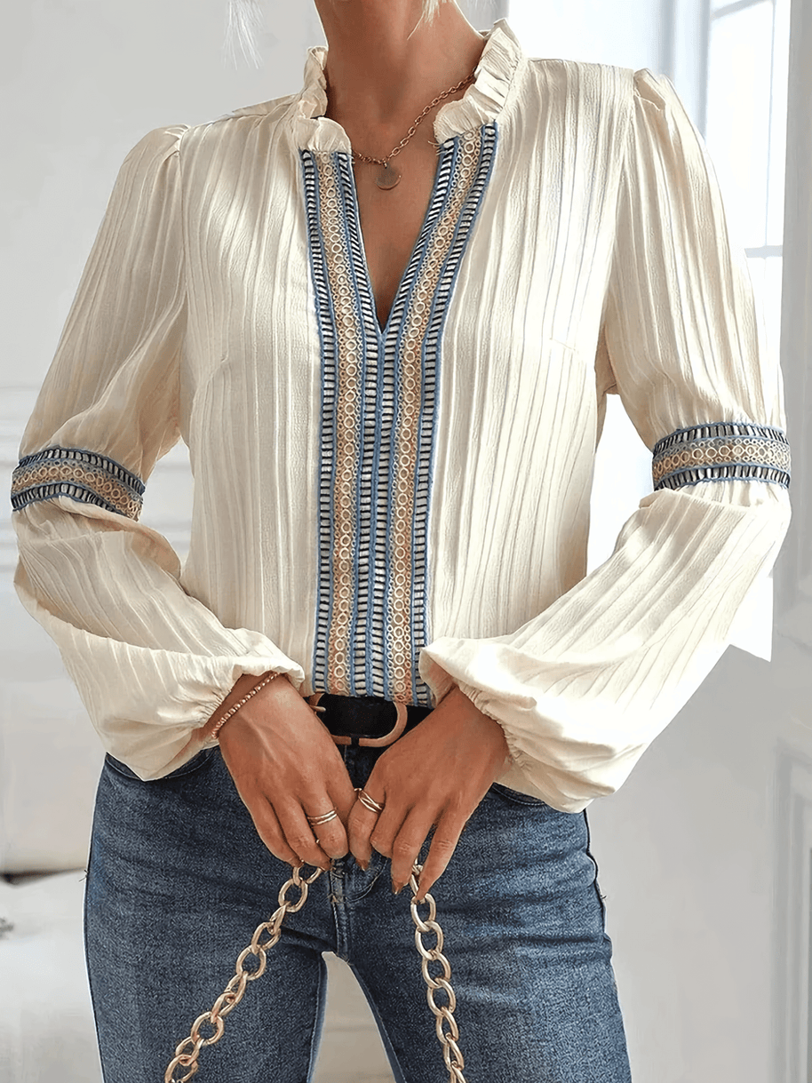 WW | Spitzen Boho Chic Bluse Für Frauen