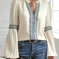 WW | Spitzen Boho Chic Bluse Für Frauen