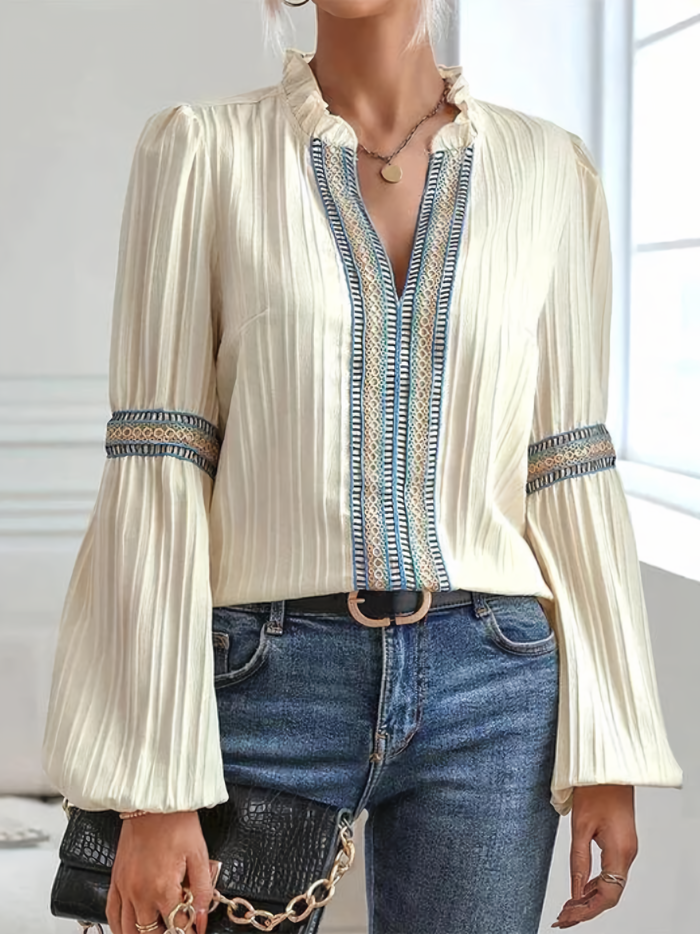 WW | Boho-Chic-Bluse Für Frauen