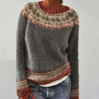 Gemütlicher Vintage-Winterpullover