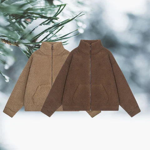 WW | Warmer Teddy-Mantel Mit Kapuze Für Frauen
