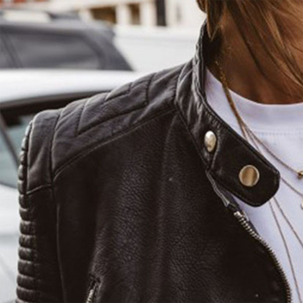 WW | Damen Biker Lederjacke