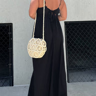 WW | Jumpsuit mit V-Ausschnitt und Breiten Trägern