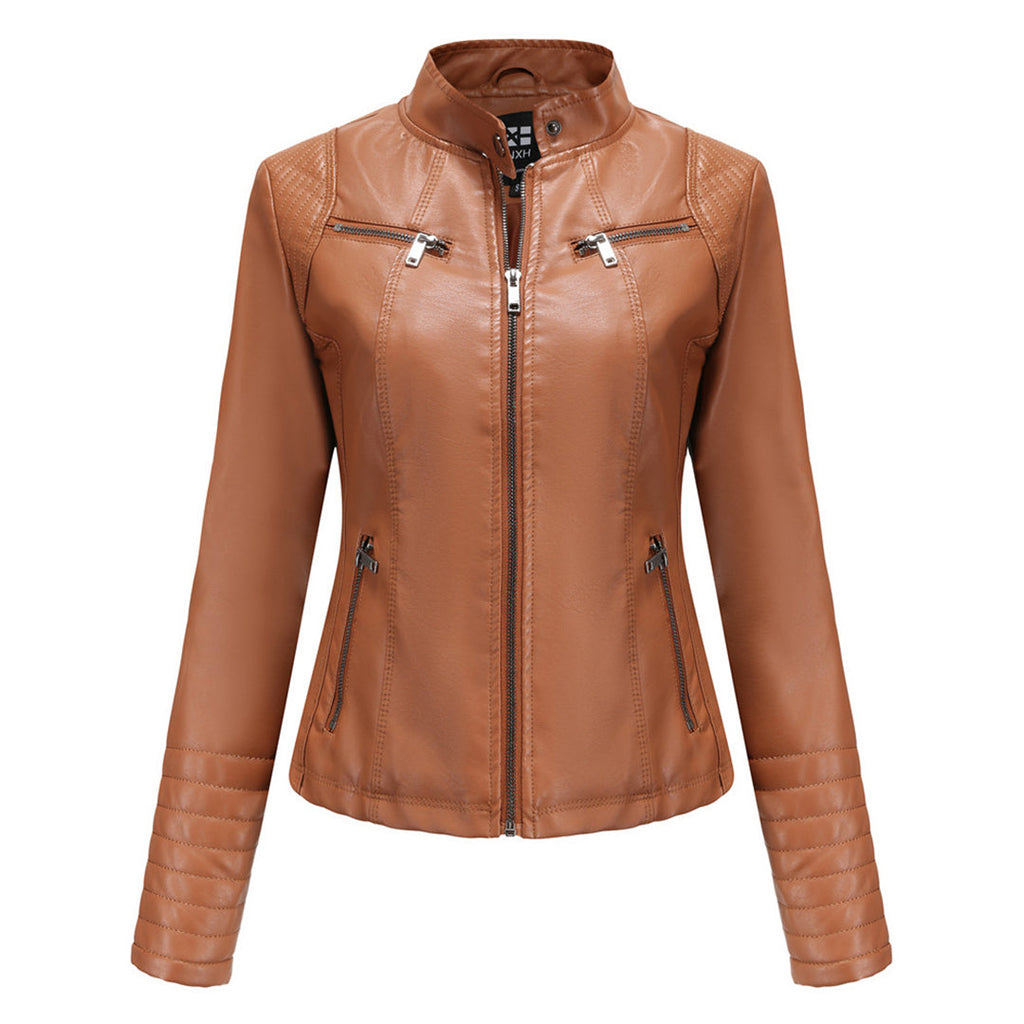 WW | Stilvolle Damen Lederjacke Aus Hochwertigem Echtleder