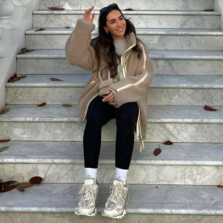 W&W Mode | Damen Teddy Fleecejacke