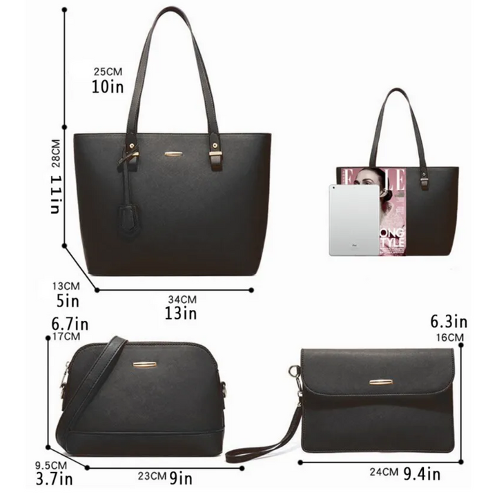 W&W Mode | 4-Teiliges Taschen-Set – Praktisch und Stilvoll
