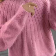 WW | Flauschiger Strickpullover aus Kaschmir