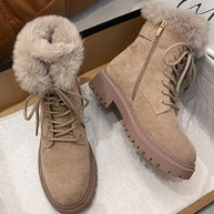 Antirutsch warme Schneestiefel mit Reißverschluss