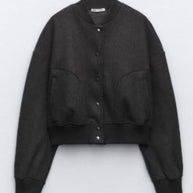 Damen Gepolstertes weiches Bomberjacke