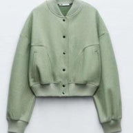 Damen Gepolstertes weiches Bomberjacke