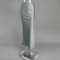 WW | Satin-Midi-Rock mit Fließendem Design für Damen