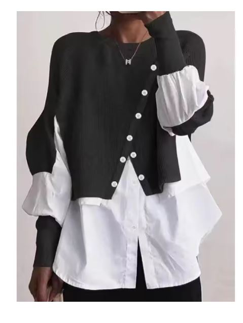 W&W Mode - Eleganter Pullover mit Hemd