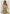 Bequemes Kleid mit Naturdruck