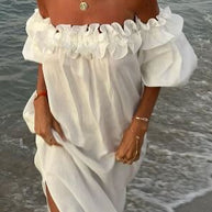 WW - Midi-Kleid mit Rüschen