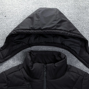 Extra warme abnehmbare Winterjacke mit Kapuze