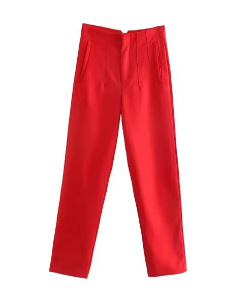 WW Vintage Hose mit geradem Reißverschluss und erhöhter Taille