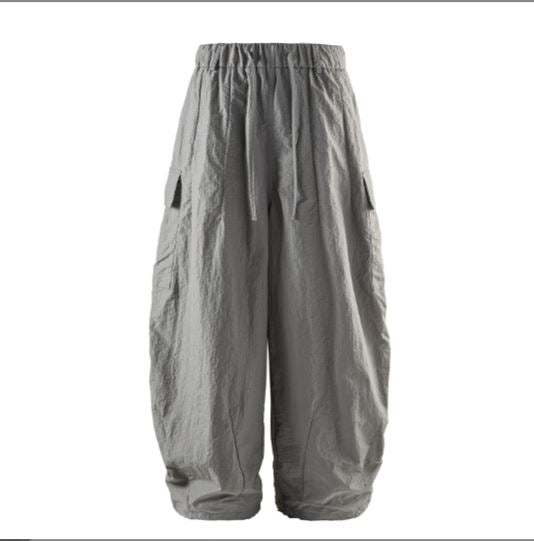Herren lässige Cargo-Hose aus atmungsaktivem Leinenmaterial W&W Mode