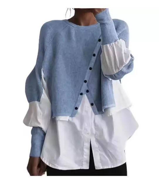 W&W Mode - Eleganter Pullover mit Hemd