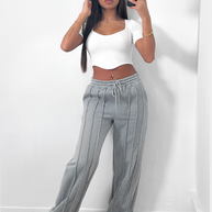 WW | Gestreifte Loose Fit Jogginghose für Damen