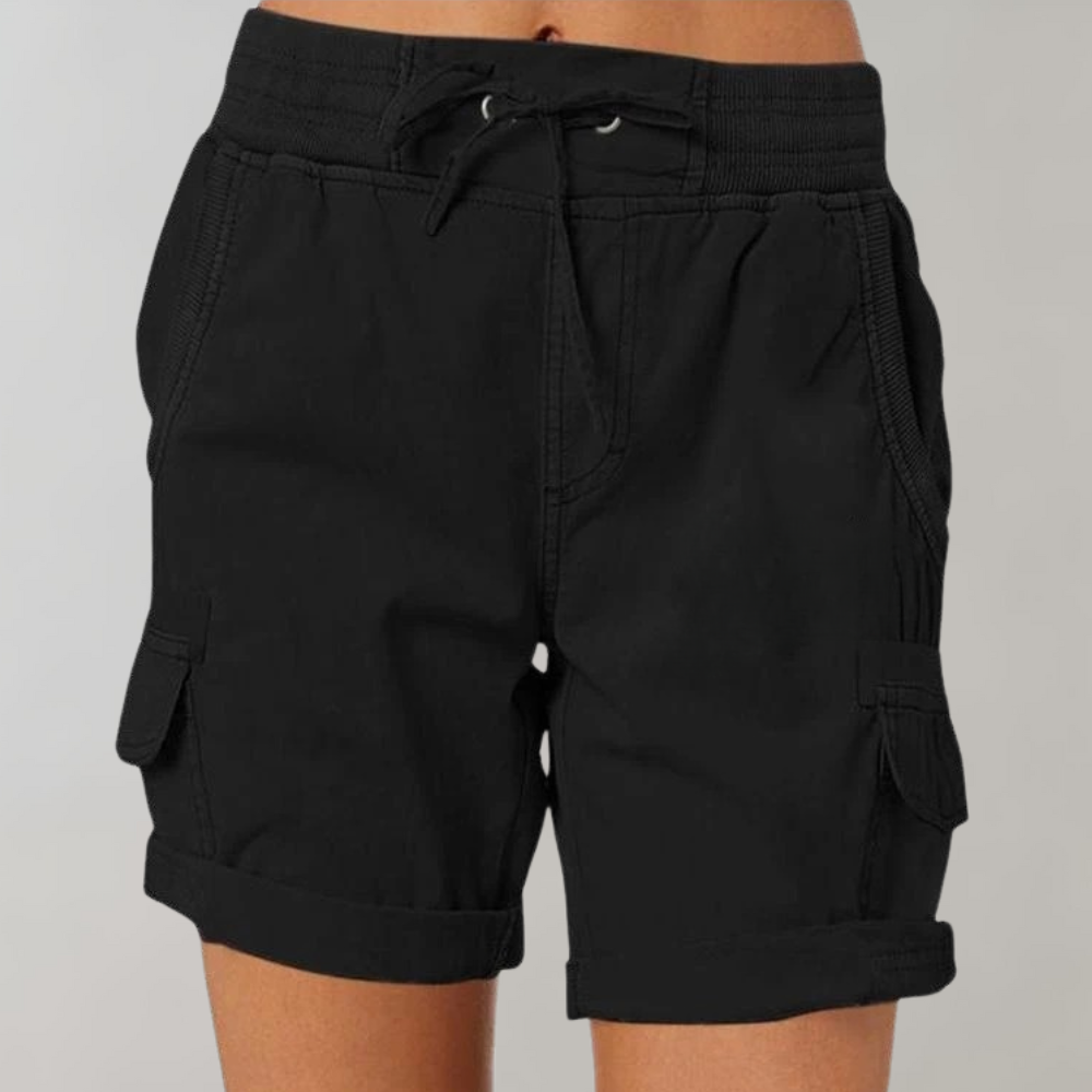 W&W Mode | Kurze Hose Lässige Damenhose Mit Kordel Und Hoher Taille Für Draußen