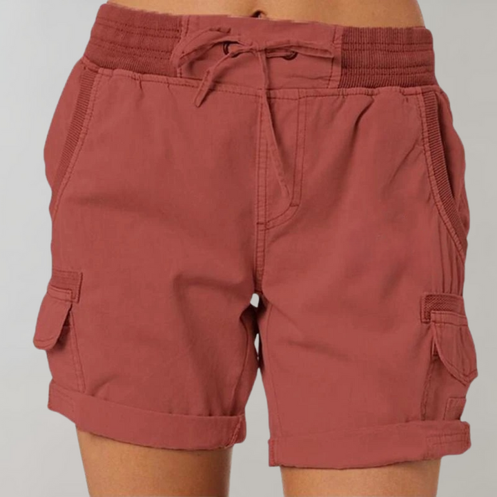 W&W Mode | Kurze Hose Lässige Damenhose Mit Kordel Und Hoher Taille Für Draußen