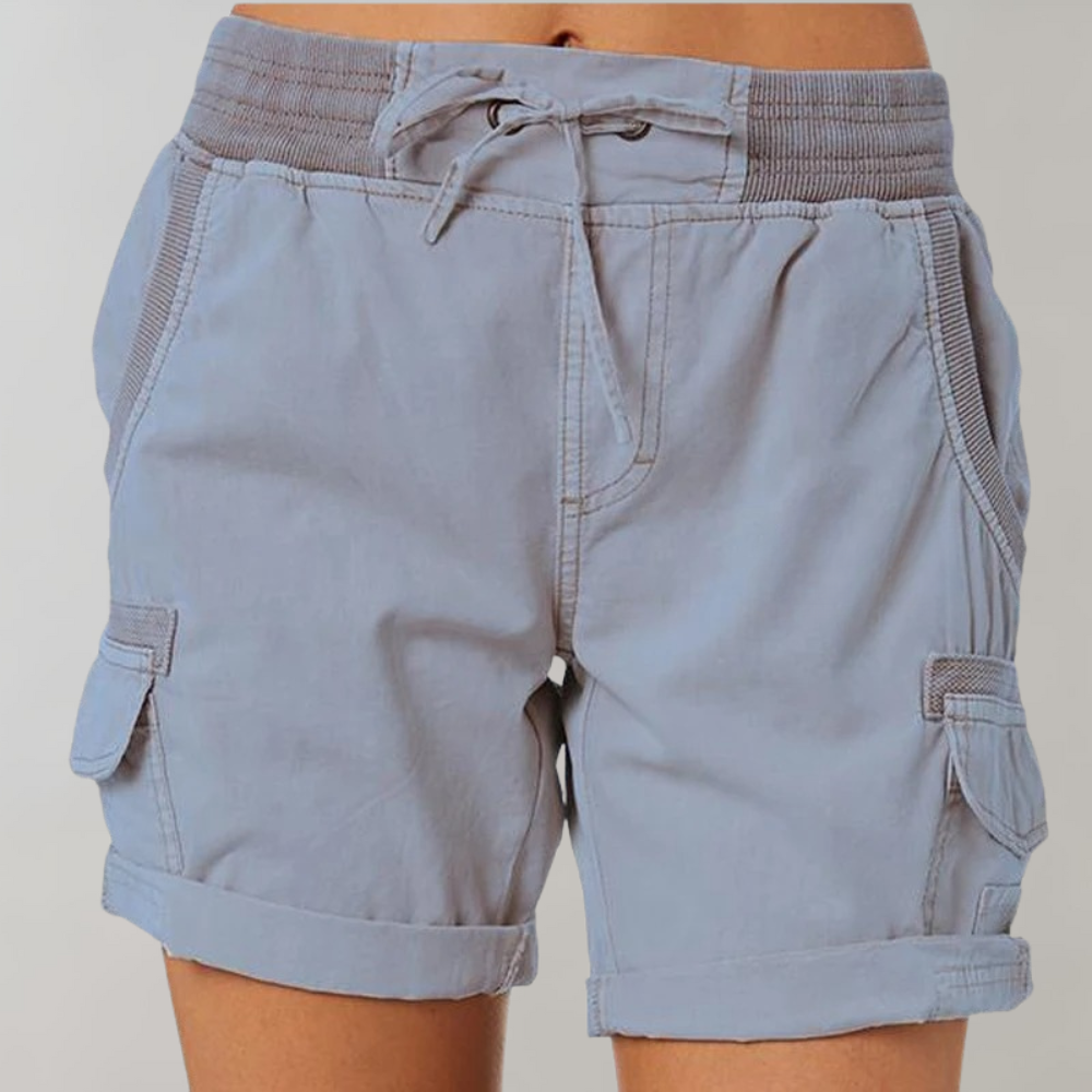 W&W Mode | Kurze Hose Lässige Damenhose Mit Kordel Und Hoher Taille Für Draußen