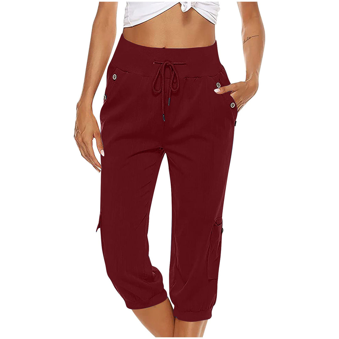 W&W Mode | Elastischer Taillenbund Caprihose Damenbekleidung