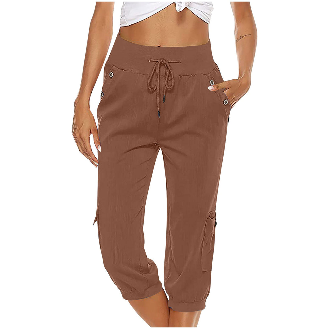 W&W Mode | Elastischer Taillenbund Caprihose Damenbekleidung