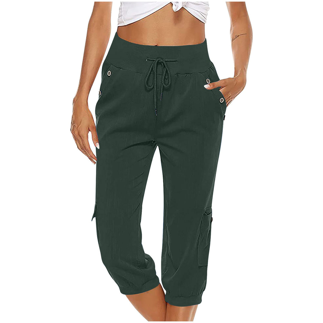 W&W Mode | Elastischer Taillenbund Caprihose Damenbekleidung