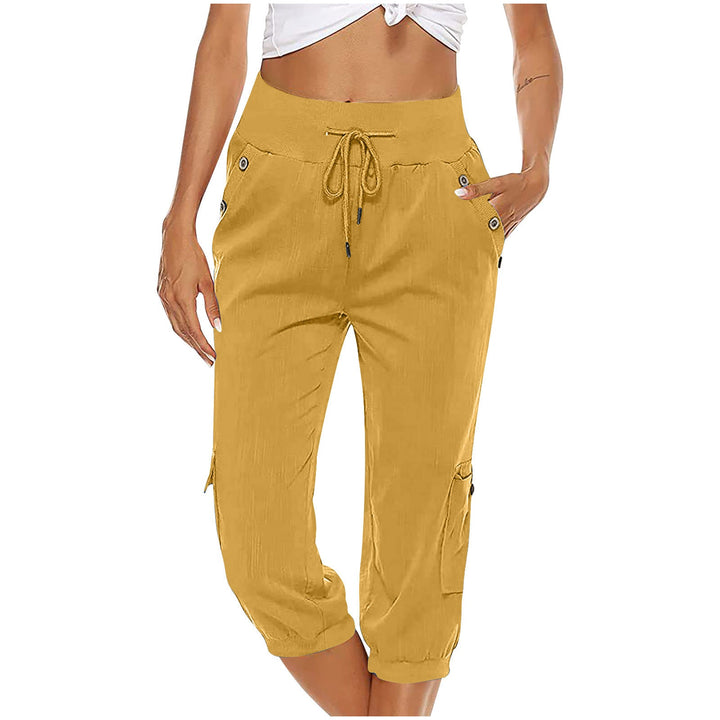 W&W Mode | Elastischer Taillenbund Caprihose Damenbekleidung