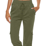 WW | Elastischer Taillenbund Caprihose Damenbekleidung