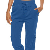 WW | Elastischer Taillenbund Caprihose Damenbekleidung