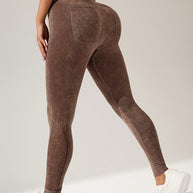 WW | Hohe Taille Sportleggings Mit Taschen Für Damen