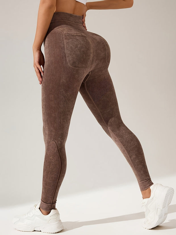 WW | Hohe Taille Sportleggings Mit Taschen Für Damen