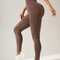 WW | Hohe Taille Sportleggings Mit Taschen Für Damen