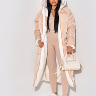 WW | Warme Gefütterte Winterjacke für Damen - Wendbare Fleecejacke