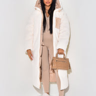 WW | Warme Gefütterte Winterjacke für Damen - Wendbare Fleecejacke