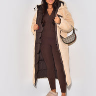 WW | Warme Gefütterte Winterjacke für Damen - Wendbare Fleecejacke