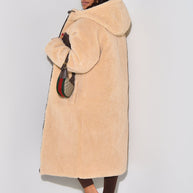 WW | Warme Gefütterte Winterjacke für Damen - Wendbare Fleecejacke