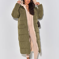 WW | Warme Gefütterte Winterjacke für Damen - Wendbare Fleecejacke